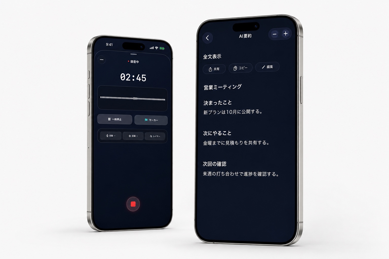 紹介用に作成した要約の表示例です。内容はサンプルです。